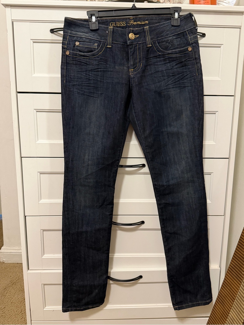 GUESS Dark Blue Straight Leg Women's Jeans